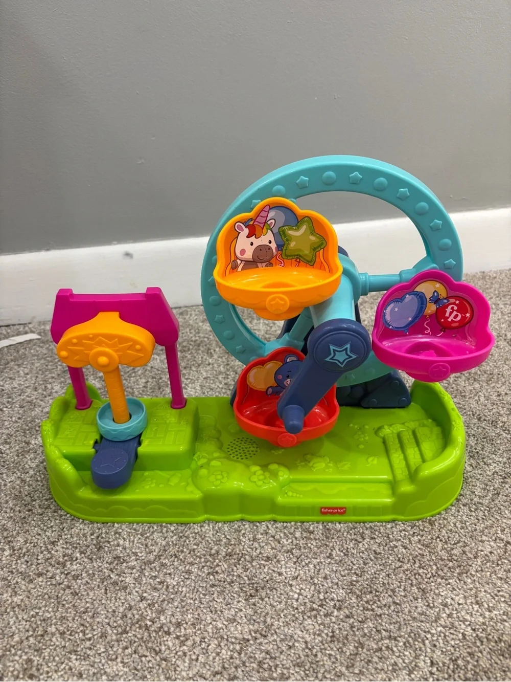 Fisher-Price Little People Carnival Circus Ferris Wheel (no figures) W/ Sound
